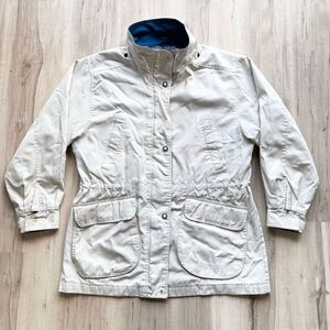Vintage Pacific Trail Jacket Womens Medium‎ Khaki Flannel Lined Chore Coat